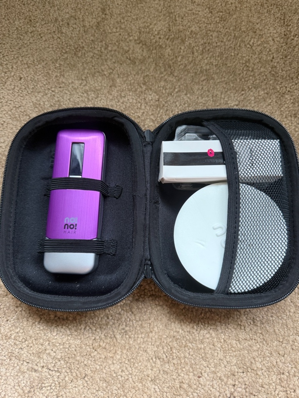 no!no! Pro Hair Removal System Model 8800 (purple) with Case & Tips - NO CHARGER